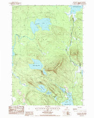 Gassabias Lake Maine Historical topographic map, 1:24000 scale, 7.5 X 7.5 Minute, Year 1987