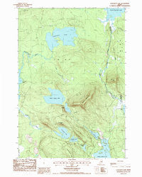 Gassabias Lake Maine Historical topographic map, 1:24000 scale, 7.5 X 7.5 Minute, Year 1987