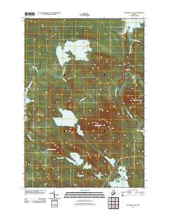Gassabias Lake Maine Historical topographic map, 1:24000 scale, 7.5 X 7.5 Minute, Year 2011