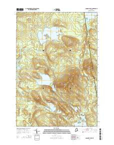 Gassabias Lake Maine Current topographic map, 1:24000 scale, 7.5 X 7.5 Minute, Year 2014