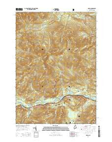 Gilead Maine Current topographic map, 1:24000 scale, 7.5 X 7.5 Minute, Year 2014