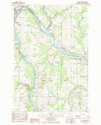 Goodwin Maine Historical topographic map, 1:24000 scale, 7.5 X 7.5 Minute, Year 1984