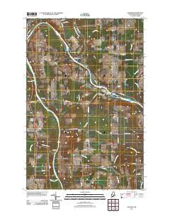 Goodwin Maine Historical topographic map, 1:24000 scale, 7.5 X 7.5 Minute, Year 2011