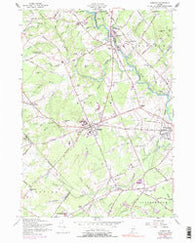 Gorham Maine Historical topographic map, 1:24000 scale, 7.5 X 7.5 Minute, Year 1957