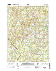 Gorham Maine Current topographic map, 1:24000 scale, 7.5 X 7.5 Minute, Year 2014