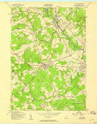 Gorham Maine Historical topographic map, 1:24000 scale, 7.5 X 7.5 Minute, Year 1957
