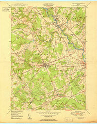Gorham Maine Historical topographic map, 1:24000 scale, 7.5 X 7.5 Minute, Year 1950
