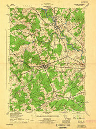Gorham Maine Historical topographic map, 1:25000 scale, 7.5 X 7.5 Minute, Year 1944