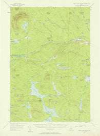 Grand Lake Seboeis Maine Historical topographic map, 1:62500 scale, 15 X 15 Minute, Year 1954