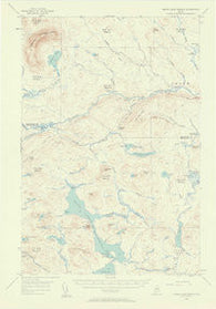 Grand Lake Seboeis Maine Historical topographic map, 1:62500 scale, 15 X 15 Minute, Year 1954
