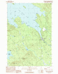Grand Lake Stream Maine Historical topographic map, 1:24000 scale, 7.5 X 7.5 Minute, Year 1990