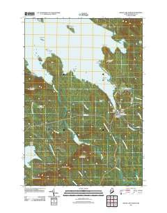 Grand Lake Stream Maine Historical topographic map, 1:24000 scale, 7.5 X 7.5 Minute, Year 2011