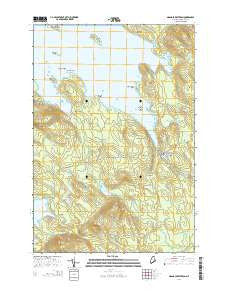 Grand Lake Stream Maine Current topographic map, 1:24000 scale, 7.5 X 7.5 Minute, Year 2014