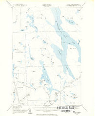 Grant Farm Maine Historical topographic map, 1:62500 scale, 15 X 15 Minute, Year 1954