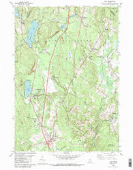 Gray Maine Historical topographic map, 1:24000 scale, 7.5 X 7.5 Minute, Year 1980