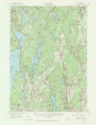 Gray Maine Historical topographic map, 1:62500 scale, 15 X 15 Minute, Year 1957