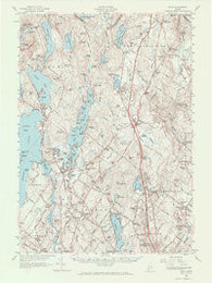 Gray Maine Historical topographic map, 1:62500 scale, 15 X 15 Minute, Year 1957