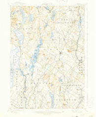 Gray Maine Historical topographic map, 1:62500 scale, 15 X 15 Minute, Year 1898