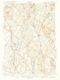 Gray Maine Historical topographic map, 1:62500 scale, 15 X 15 Minute, Year 1944