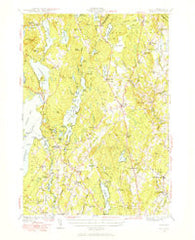 Gray Maine Historical topographic map, 1:62500 scale, 15 X 15 Minute, Year 1942