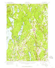Gray Maine Historical topographic map, 1:62500 scale, 15 X 15 Minute, Year 1957