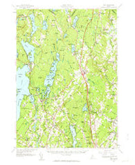 Gray Maine Historical topographic map, 1:62500 scale, 15 X 15 Minute, Year 1957