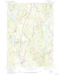 Gray Maine Historical topographic map, 1:24000 scale, 7.5 X 7.5 Minute, Year 1980