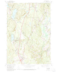 Gray Maine Historical topographic map, 1:24000 scale, 7.5 X 7.5 Minute, Year 1980