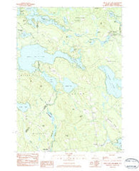 Great East Lake Maine Historical topographic map, 1:24000 scale, 7.5 X 7.5 Minute, Year 1983