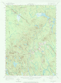 Great Pond Maine Historical topographic map, 1:62500 scale, 15 X 15 Minute, Year 1957