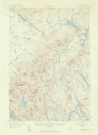 Great Pond Maine Historical topographic map, 1:62500 scale, 15 X 15 Minute, Year 1957