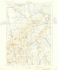 Great Pond Maine Historical topographic map, 1:62500 scale, 15 X 15 Minute, Year 1932