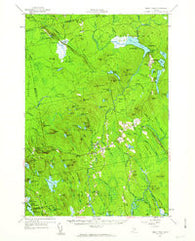Great Pond Maine Historical topographic map, 1:62500 scale, 15 X 15 Minute, Year 1957