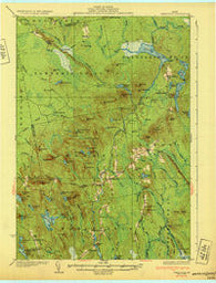 Great Pond Maine Historical topographic map, 1:62500 scale, 15 X 15 Minute, Year 1932