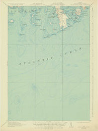 Great Wass Island Maine Historical topographic map, 1:62500 scale, 15 X 15 Minute, Year 1921