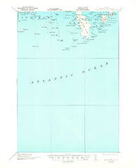 Great Wass Island Maine Historical topographic map, 1:62500 scale, 15 X 15 Minute, Year 1921