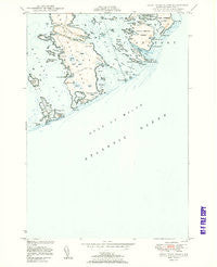 Great Wass Island Maine Historical topographic map, 1:24000 scale, 7.5 X 7.5 Minute, Year 1950