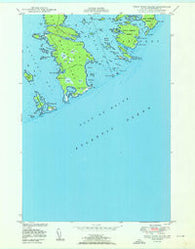 Great Wass Island Maine Historical topographic map, 1:24000 scale, 7.5 X 7.5 Minute, Year 1950