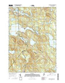 Great East Lake Maine Current topographic map, 1:24000 scale, 7.5 X 7.5 Minute, Year 2014