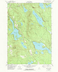 Green Lake Maine Historical topographic map, 1:24000 scale, 7.5 X 7.5 Minute, Year 1982