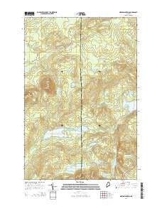 Green Mountain Maine Current topographic map, 1:24000 scale, 7.5 X 7.5 Minute, Year 2014