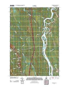 Greenbush Maine Historical topographic map, 1:24000 scale, 7.5 X 7.5 Minute, Year 2011