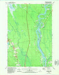 Greenbush Maine Historical topographic map, 1:24000 scale, 7.5 X 7.5 Minute, Year 1988