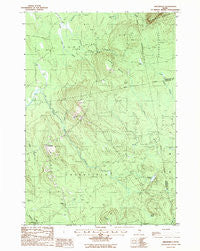 Greenfield Maine Historical topographic map, 1:24000 scale, 7.5 X 7.5 Minute, Year 1988