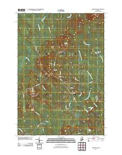 Greenfield Maine Historical topographic map, 1:24000 scale, 7.5 X 7.5 Minute, Year 2011