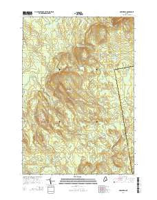 Greenfield Maine Current topographic map, 1:24000 scale, 7.5 X 7.5 Minute, Year 2014