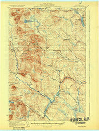 Greenlaw Maine Historical topographic map, 1:62500 scale, 15 X 15 Minute, Year 1933