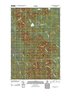 Greenlaw Pond Maine Historical topographic map, 1:24000 scale, 7.5 X 7.5 Minute, Year 2011