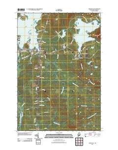 Greenville Maine Historical topographic map, 1:24000 scale, 7.5 X 7.5 Minute, Year 2011