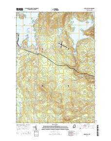 Greenville Maine Current topographic map, 1:24000 scale, 7.5 X 7.5 Minute, Year 2014